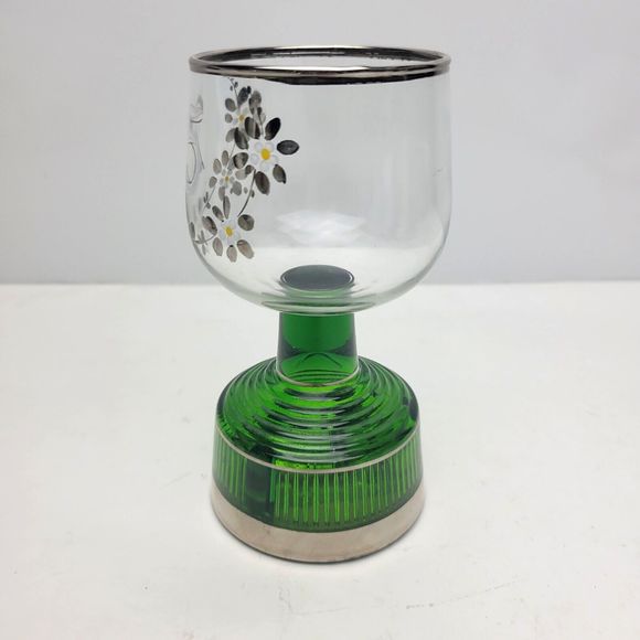 Vintage Austria Edelglas Wien 25th Wedding Anniversary Musical Wine Glass - Picture 5 of 10